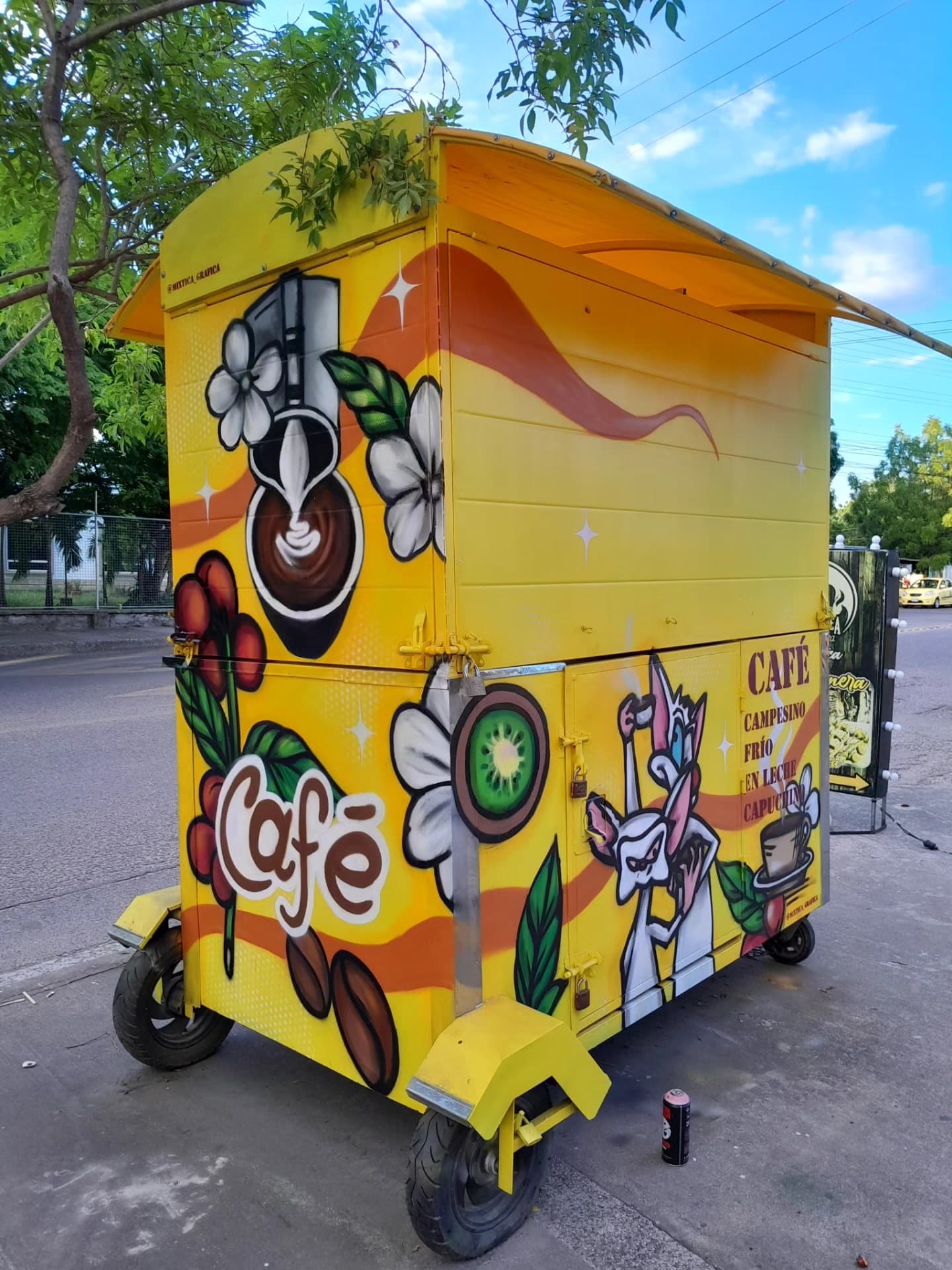 Carrito de bebidas aerosol