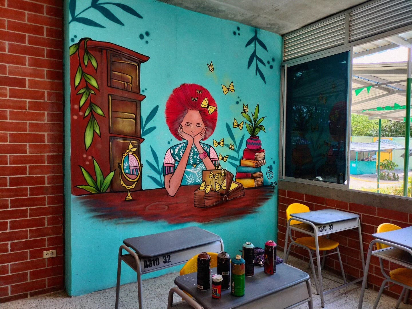 Mural en colegio Claretiano