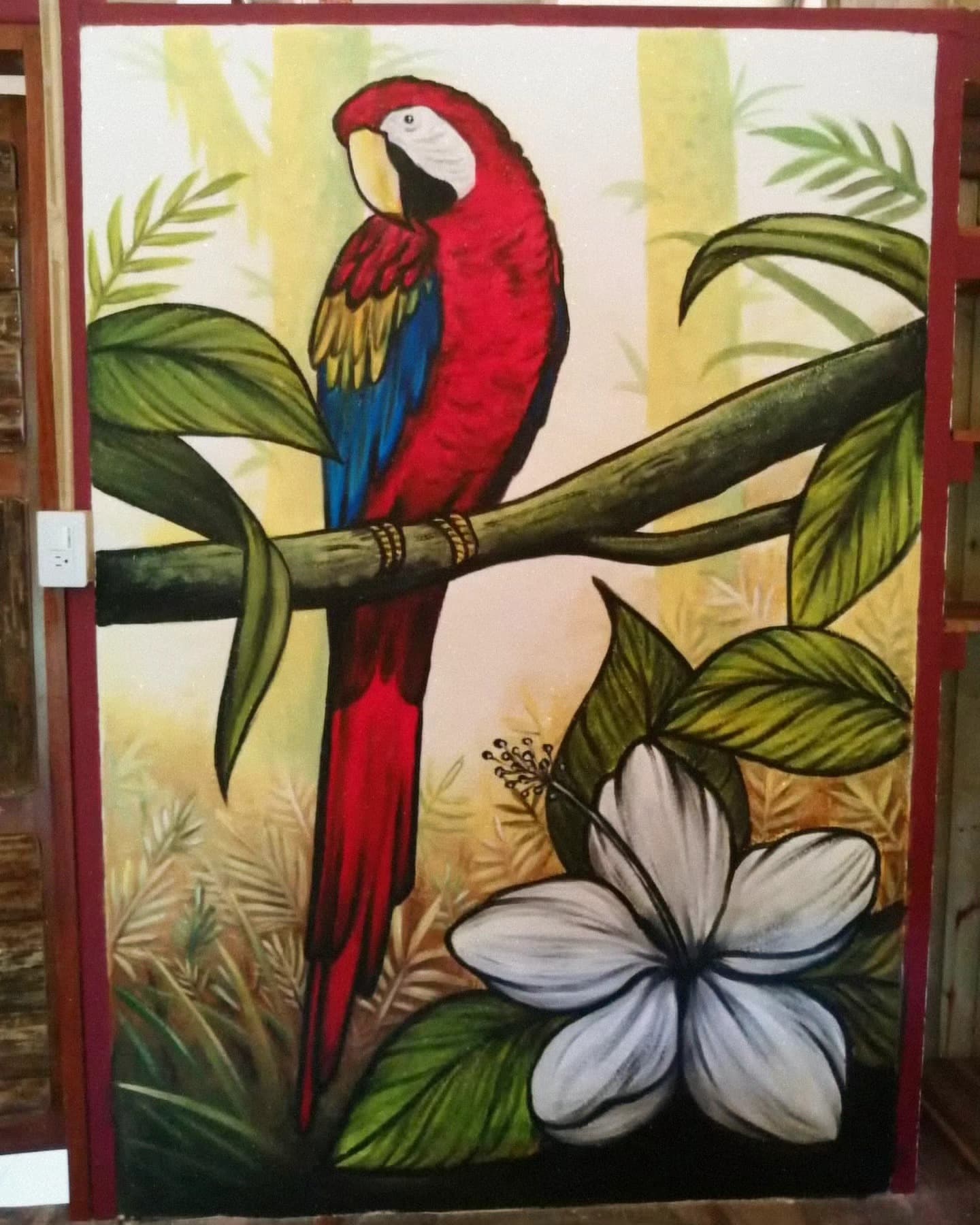 Murales en cabañas en Nuquí