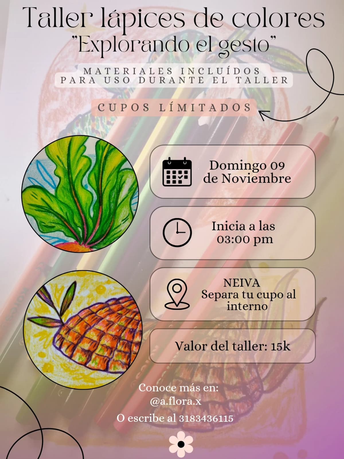 taller de lapices de colores